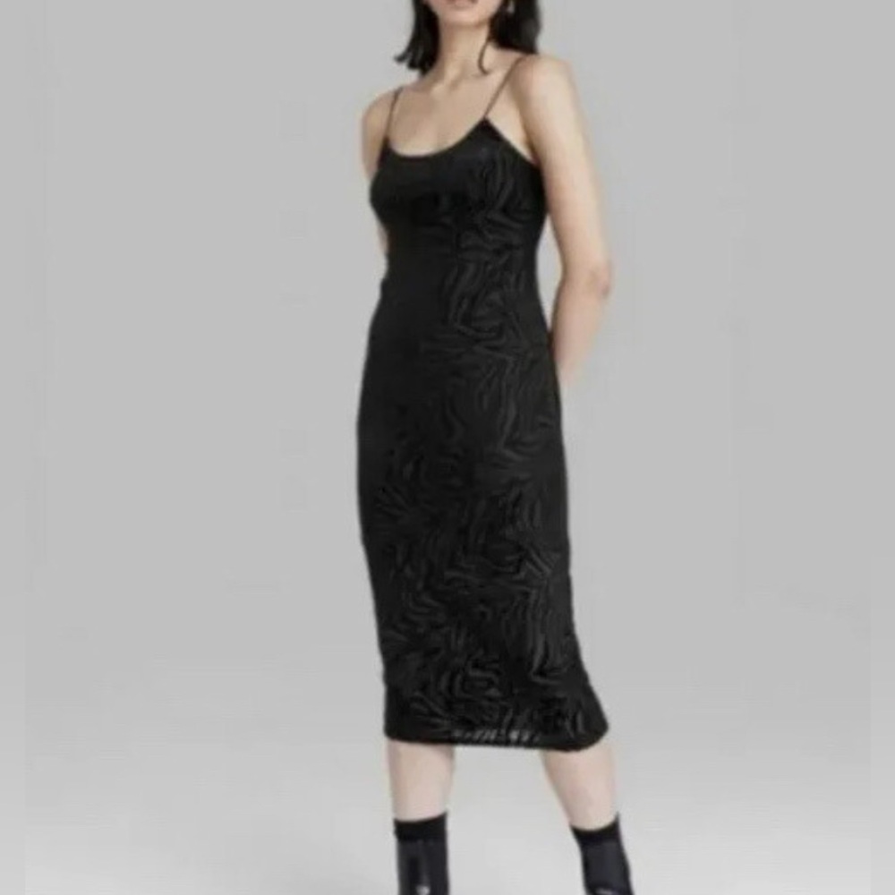 Wild Fable Black and Gray Animal Print Top
